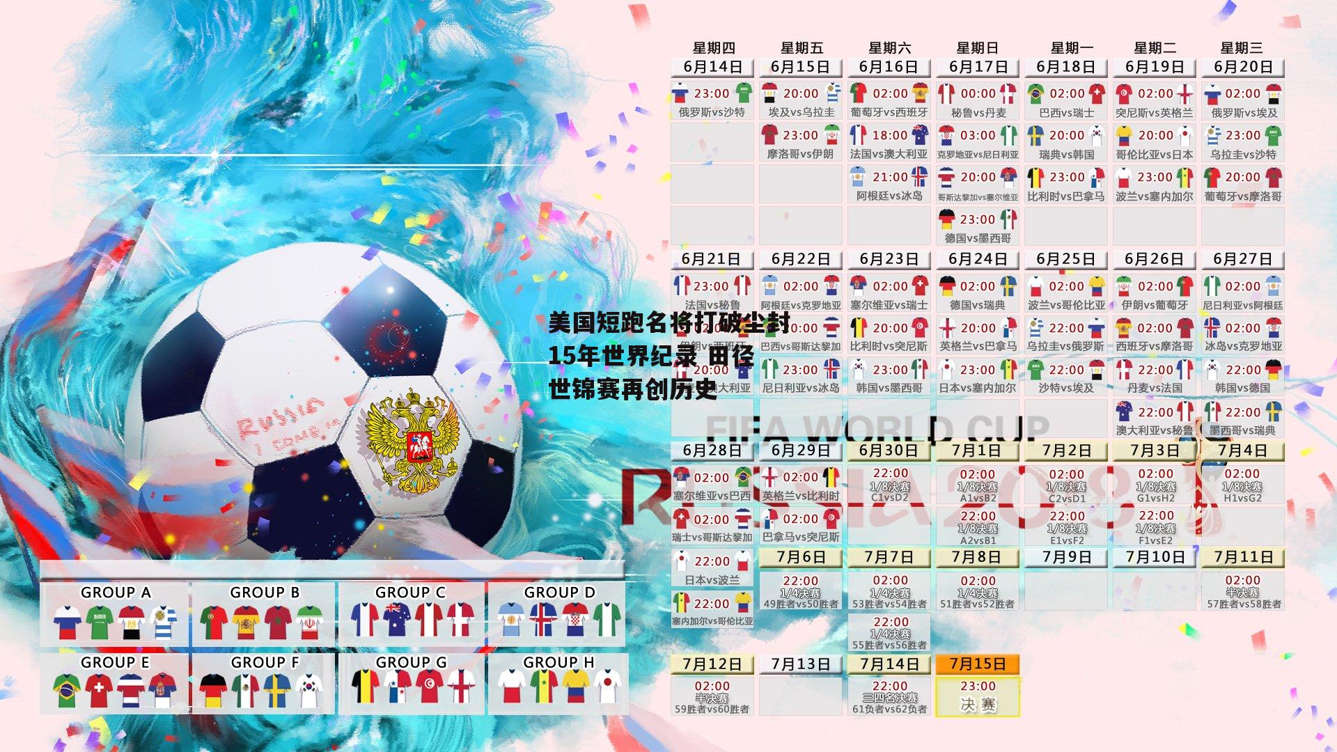 B体育：美国短跑名将打破尘封15年世界纪录 田径世锦赛再创历史